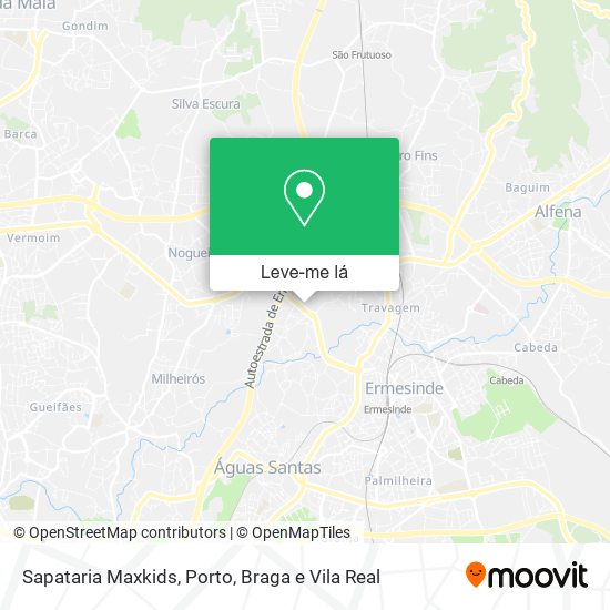 Sapataria Maxkids mapa