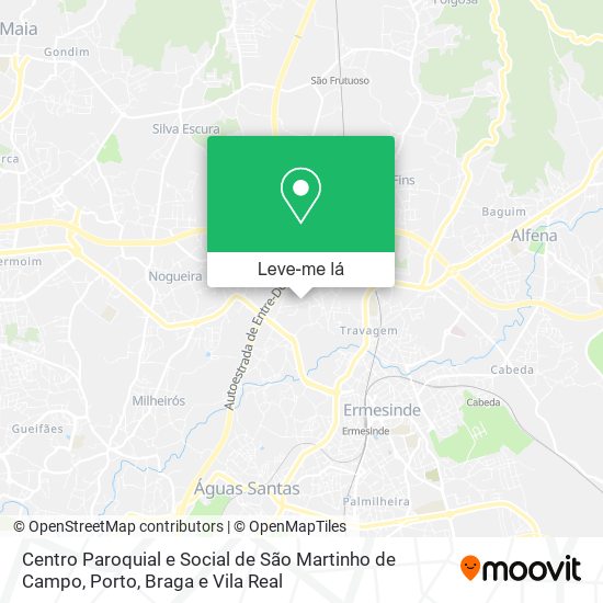 Centro Paroquial e Social de São Martinho de Campo mapa