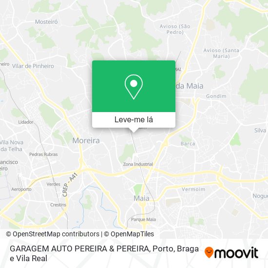 GARAGEM AUTO PEREIRA & PEREIRA mapa