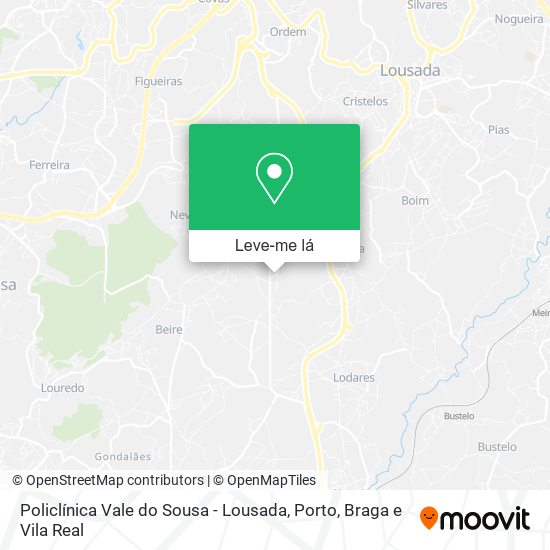 Policlínica Vale do Sousa - Lousada mapa
