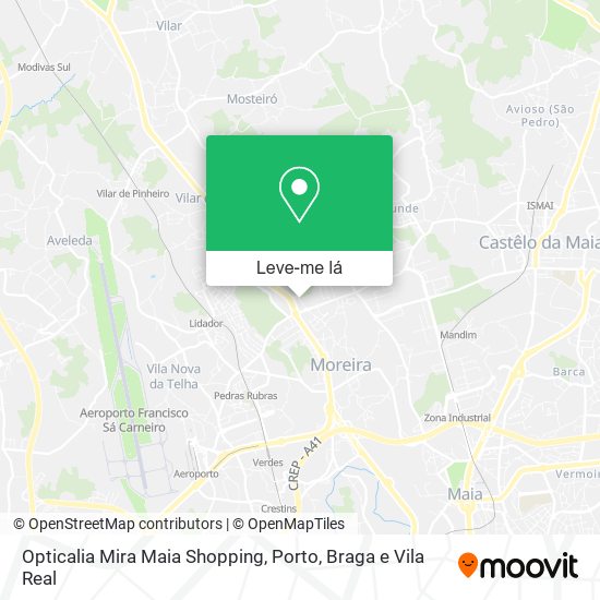 Opticalia Mira Maia Shopping mapa