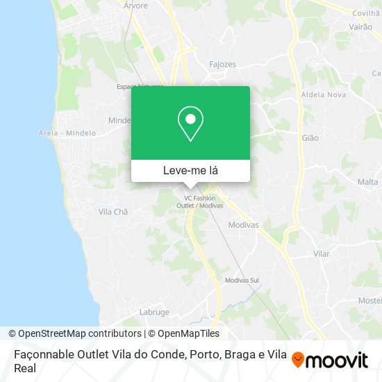 Façonnable Outlet Vila do Conde mapa