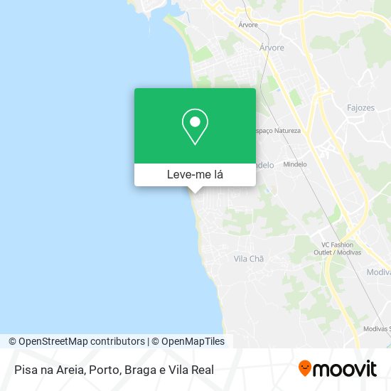 Pisa na Areia mapa