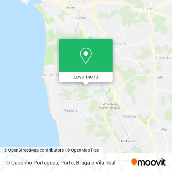 O Cantinho Portugues mapa