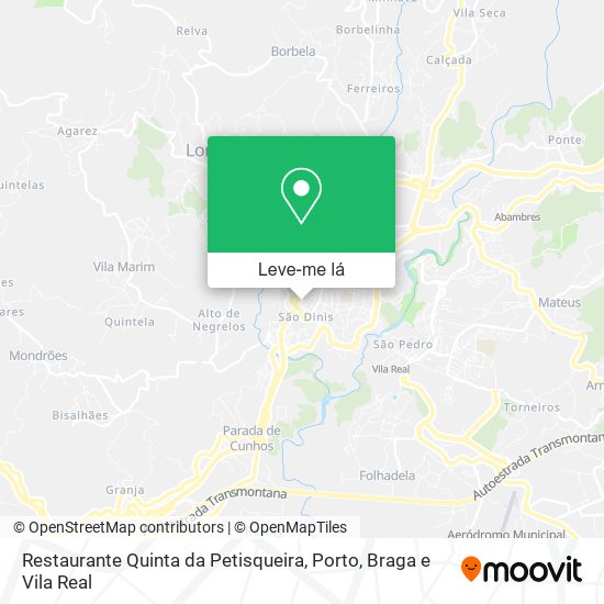 Restaurante Quinta da Petisqueira mapa