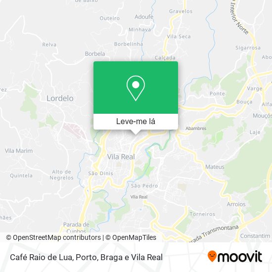Café Raio de Lua mapa