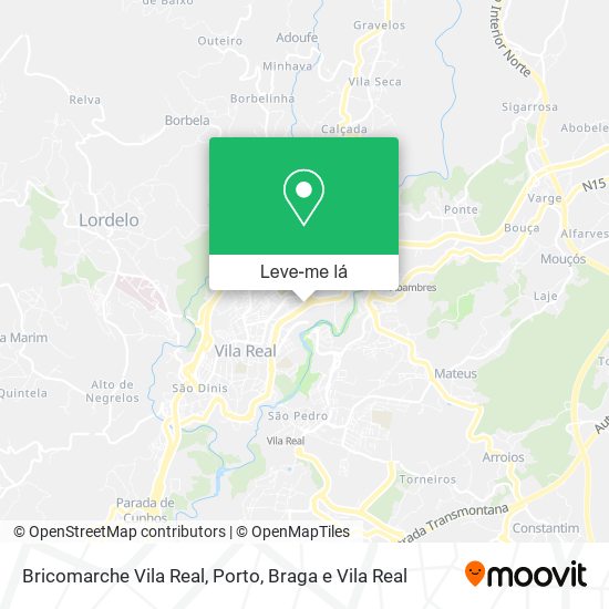 Bricomarche Vila Real mapa