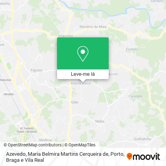 Azevedo, Maria Belmira Martins Cerqueira de mapa