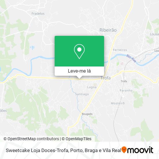 Sweetcake Loja Doces-Trofa mapa
