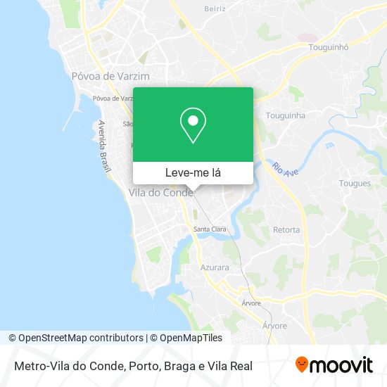 Metro-Vila do Conde mapa