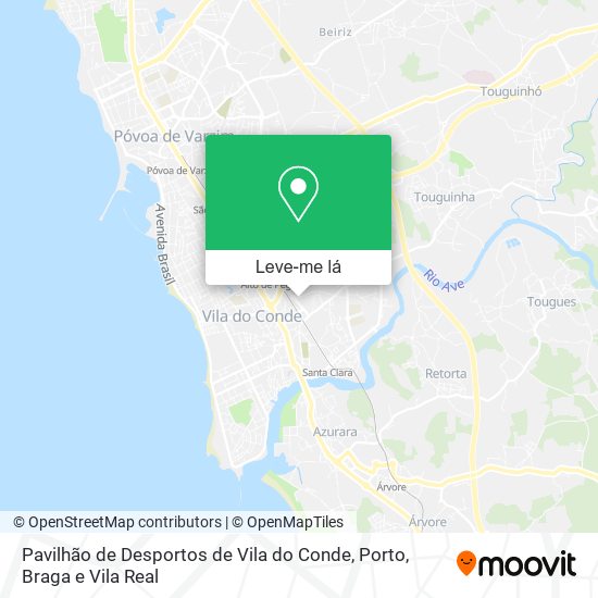 Pavilhão de Desportos de Vila do Conde mapa