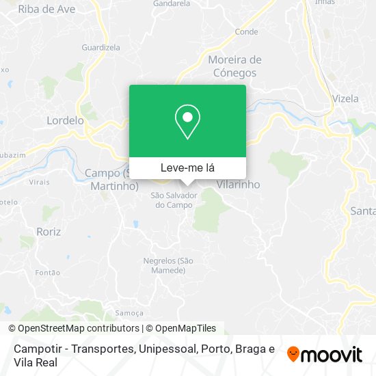 Campotir - Transportes, Unipessoal mapa