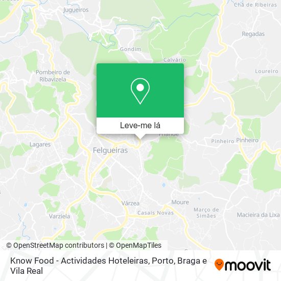 Know Food - Actividades Hoteleiras mapa