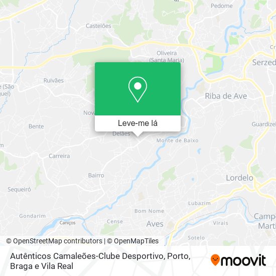 Autênticos Camaleões-Clube Desportivo mapa