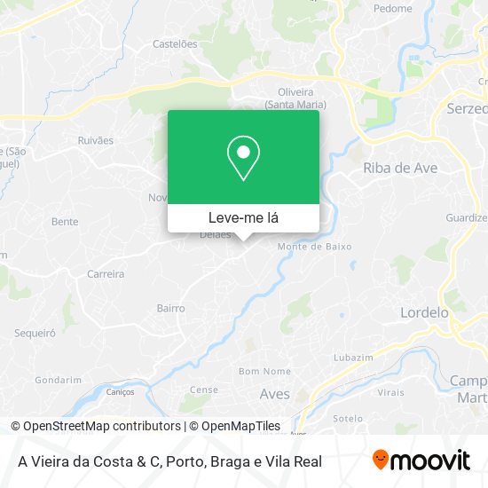 A Vieira da Costa & C mapa