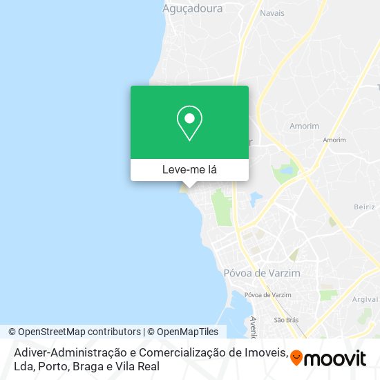 Adiver-Administração e Comercialização de Imoveis, Lda mapa