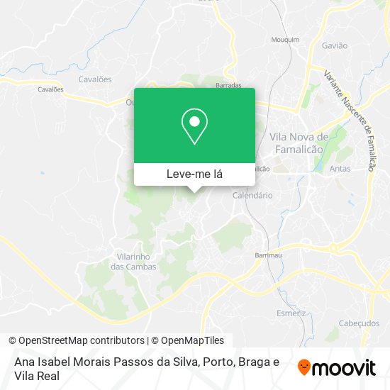 Ana Isabel Morais Passos da Silva mapa