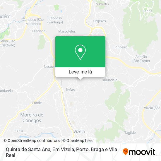 Quinta de Santa Ana, Em Vizela mapa