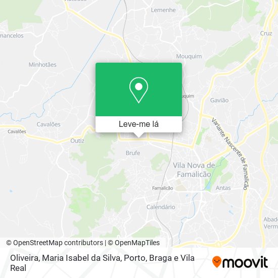 Oliveira, Maria Isabel da Silva mapa