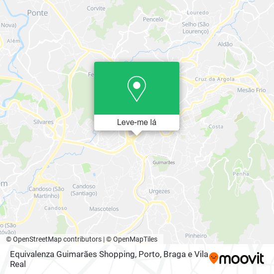 Equivalenza Guimarães Shopping mapa