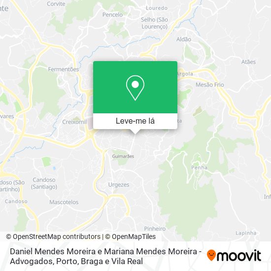 Daniel Mendes Moreira e Mariana Mendes Moreira - Advogados mapa