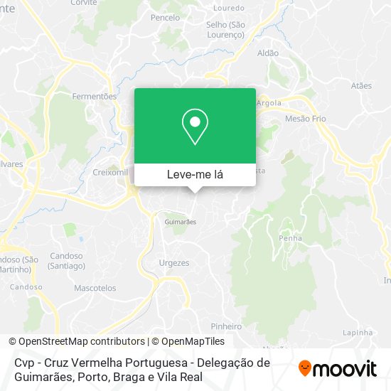 Cvp - Cruz Vermelha Portuguesa - Delegação de Guimarães mapa