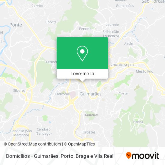 Domicílios - Guimarães mapa