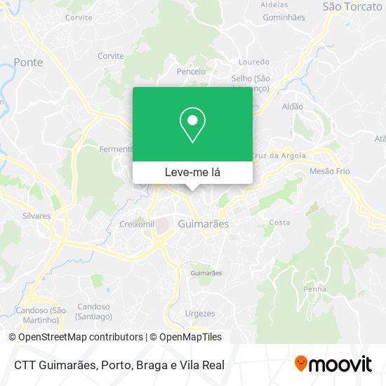 CTT Guimarães mapa