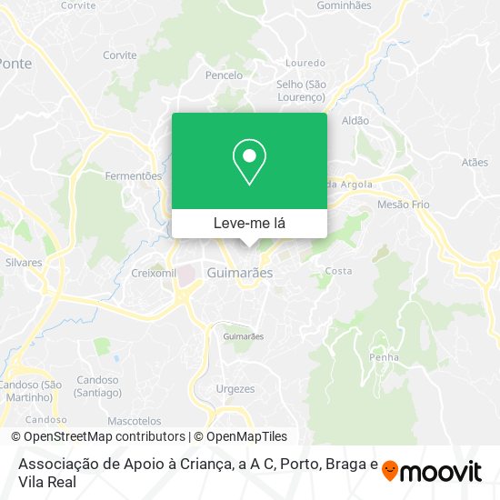 Associação de Apoio à Criança, a A C mapa