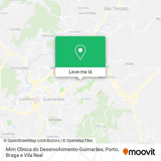 Mim Clínica do Desenvolvimento-Guimarães mapa