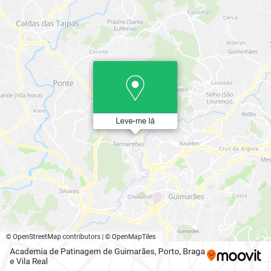 Academia de Patinagem de Guimarães mapa