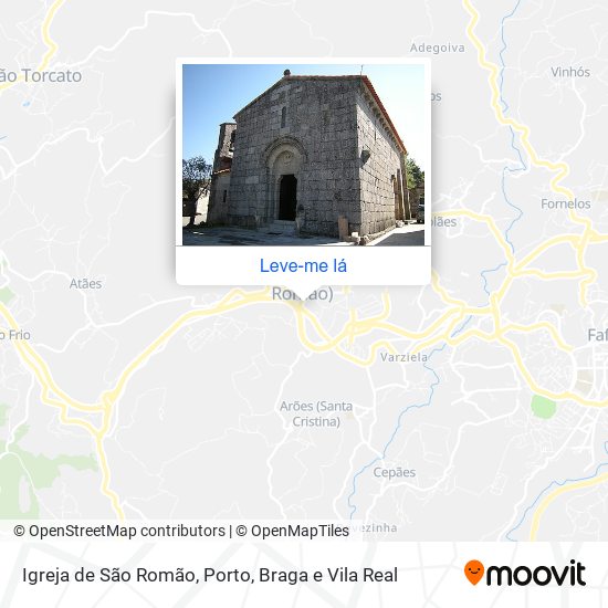 Igreja de São Romão mapa