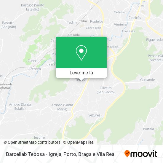 Barcellab Tebosa - Igreja mapa