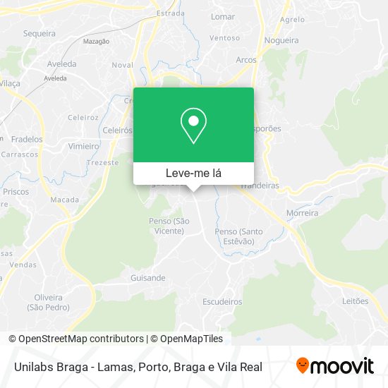 Unilabs Braga - Lamas mapa