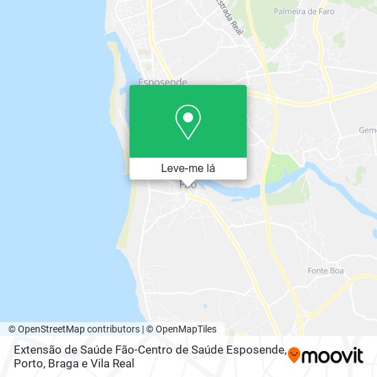 Extensão de Saúde Fão-Centro de Saúde Esposende mapa