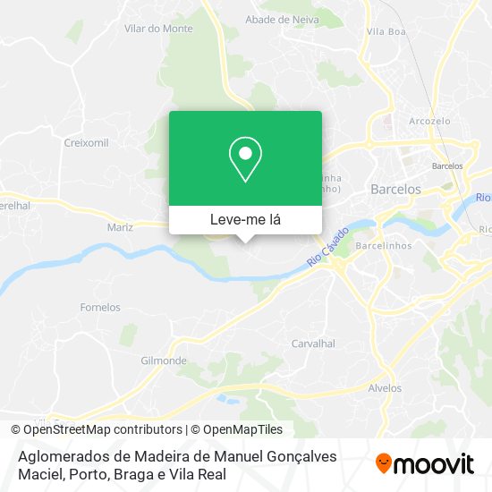 Aglomerados de Madeira de Manuel Gonçalves Maciel mapa