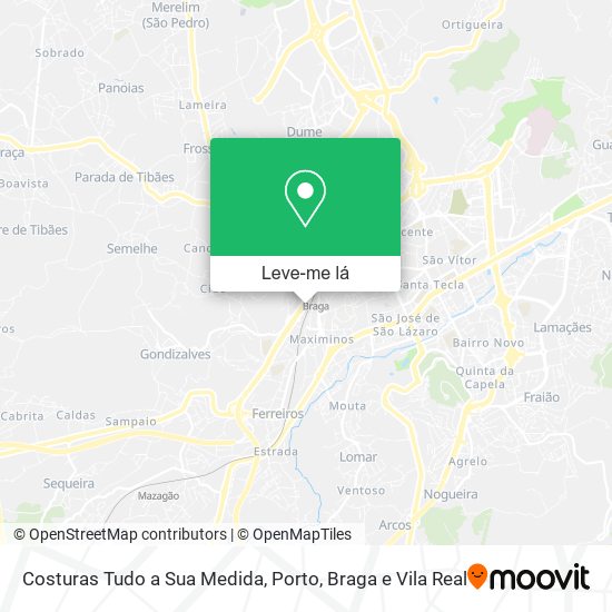 Costuras Tudo a Sua Medida mapa