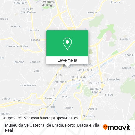 Museu da Sé Catedral de Braga mapa