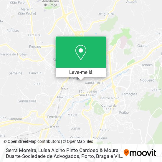 Serra Moreira, Luísa Alcino Pinto Cardoso & Moura Duarte-Sociedade de Advogados mapa