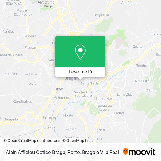 Alain Afflelou Óptico Braga mapa