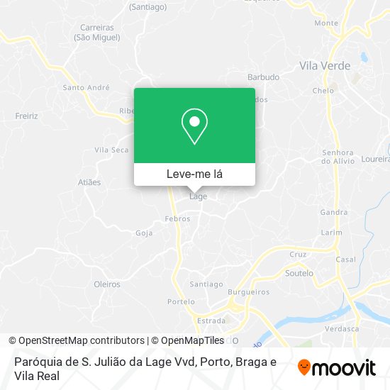 Paróquia de S. Julião da Lage Vvd mapa