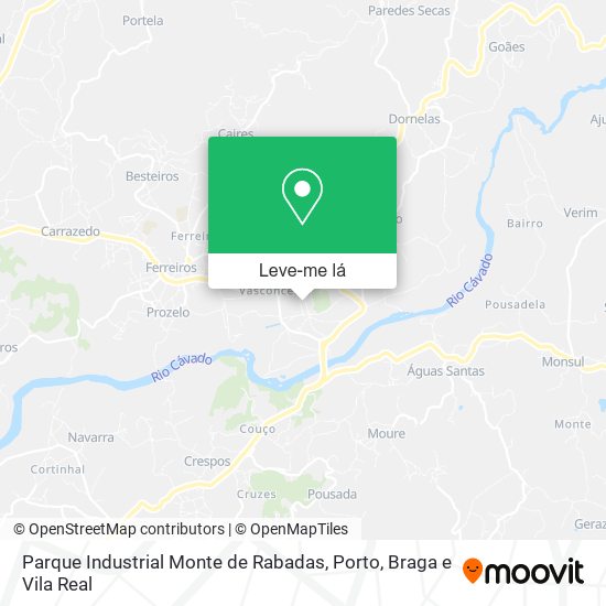 Parque Industrial Monte de Rabadas mapa