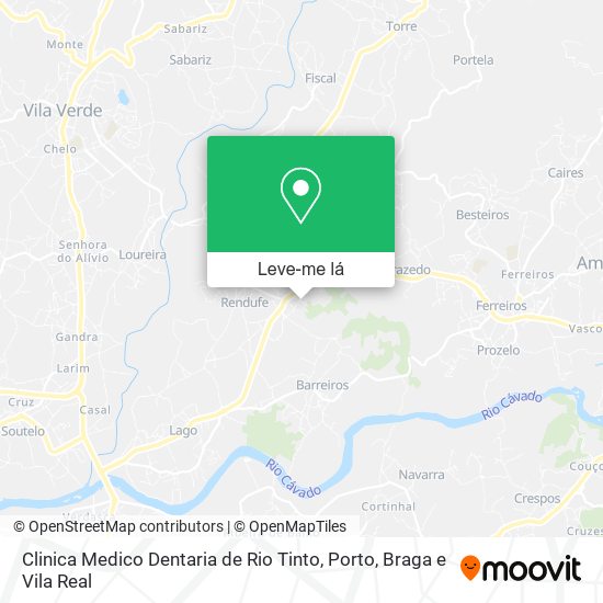 Clinica Medico Dentaria de Rio Tinto mapa