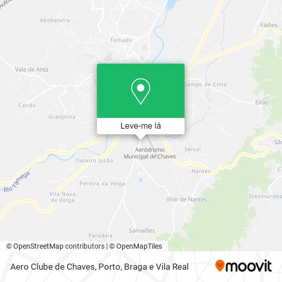 Aero Clube de Chaves mapa