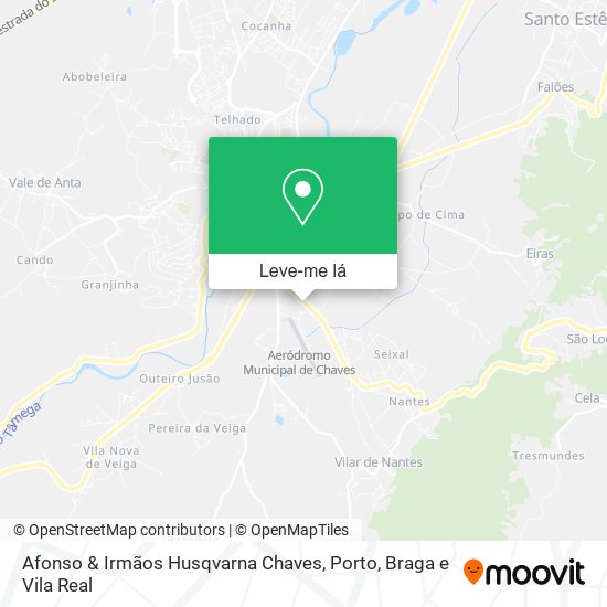 Afonso & Irmãos Husqvarna Chaves mapa