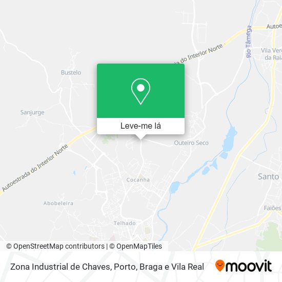 Zona Industrial de Chaves mapa