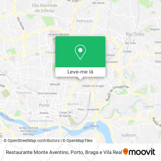 Restaurante Monte Aventino mapa