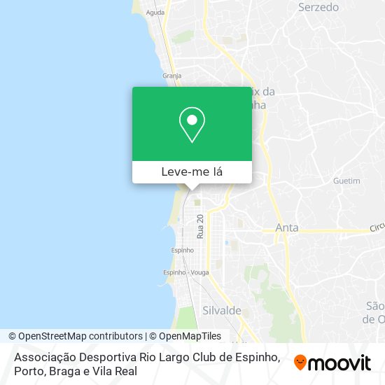 Associação Desportiva Rio Largo Club de Espinho mapa