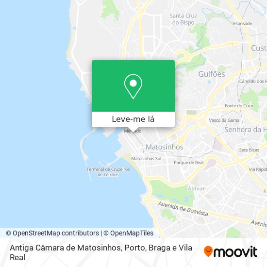 Antiga Câmara de Matosinhos mapa