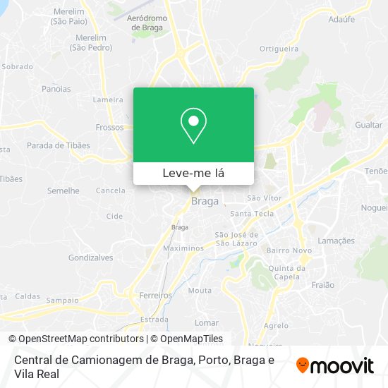 Central de Camionagem de Braga mapa